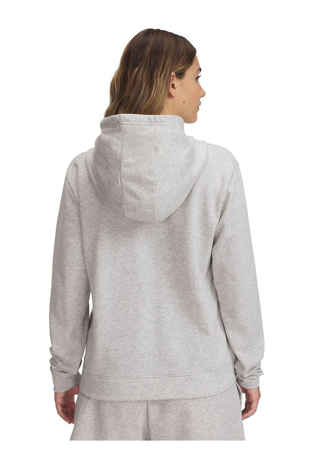 Polerón Ua Rival Terry Gris Para Mujer-1