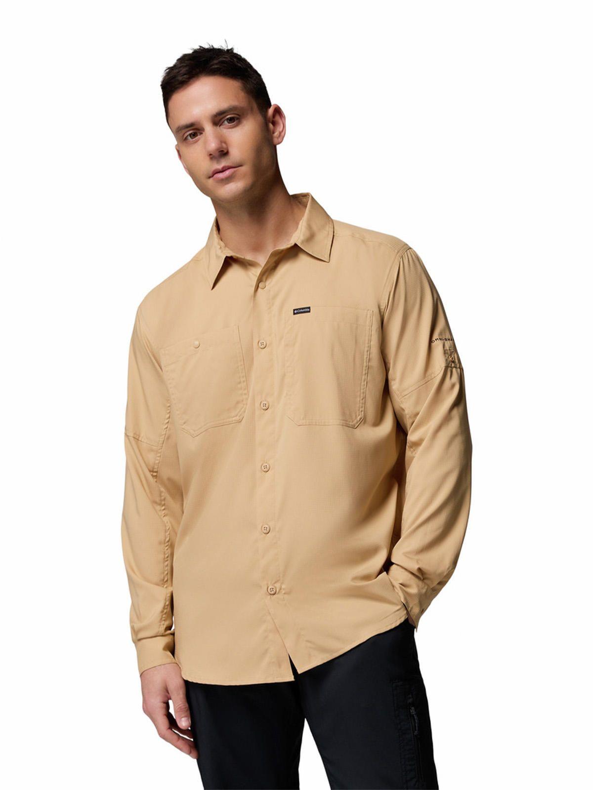 Camisa Manga Larga Hombre Silver Ridge Beige-0