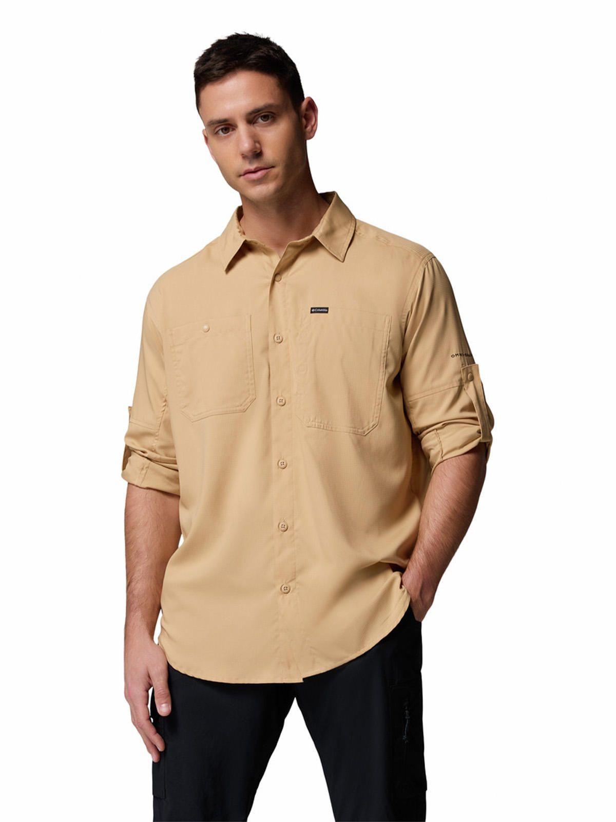 Camisa Manga Larga Hombre Silver Ridge Beige-3