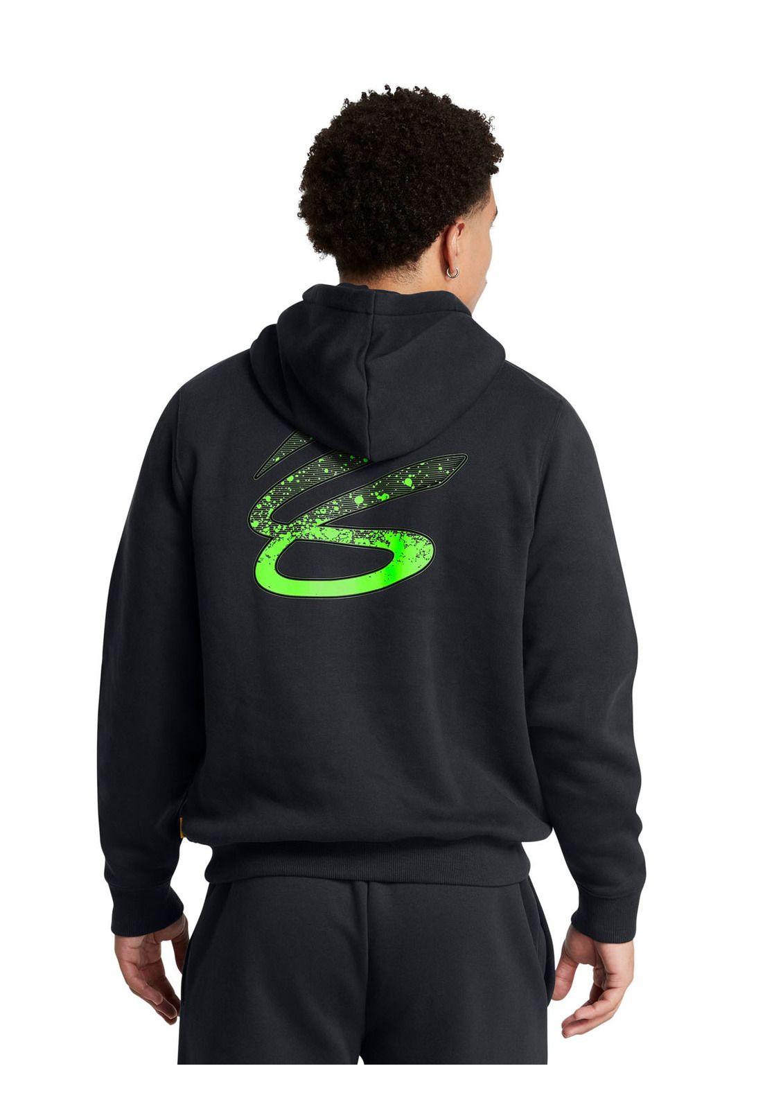 Polerón Curry Splash para hombre Negro-1