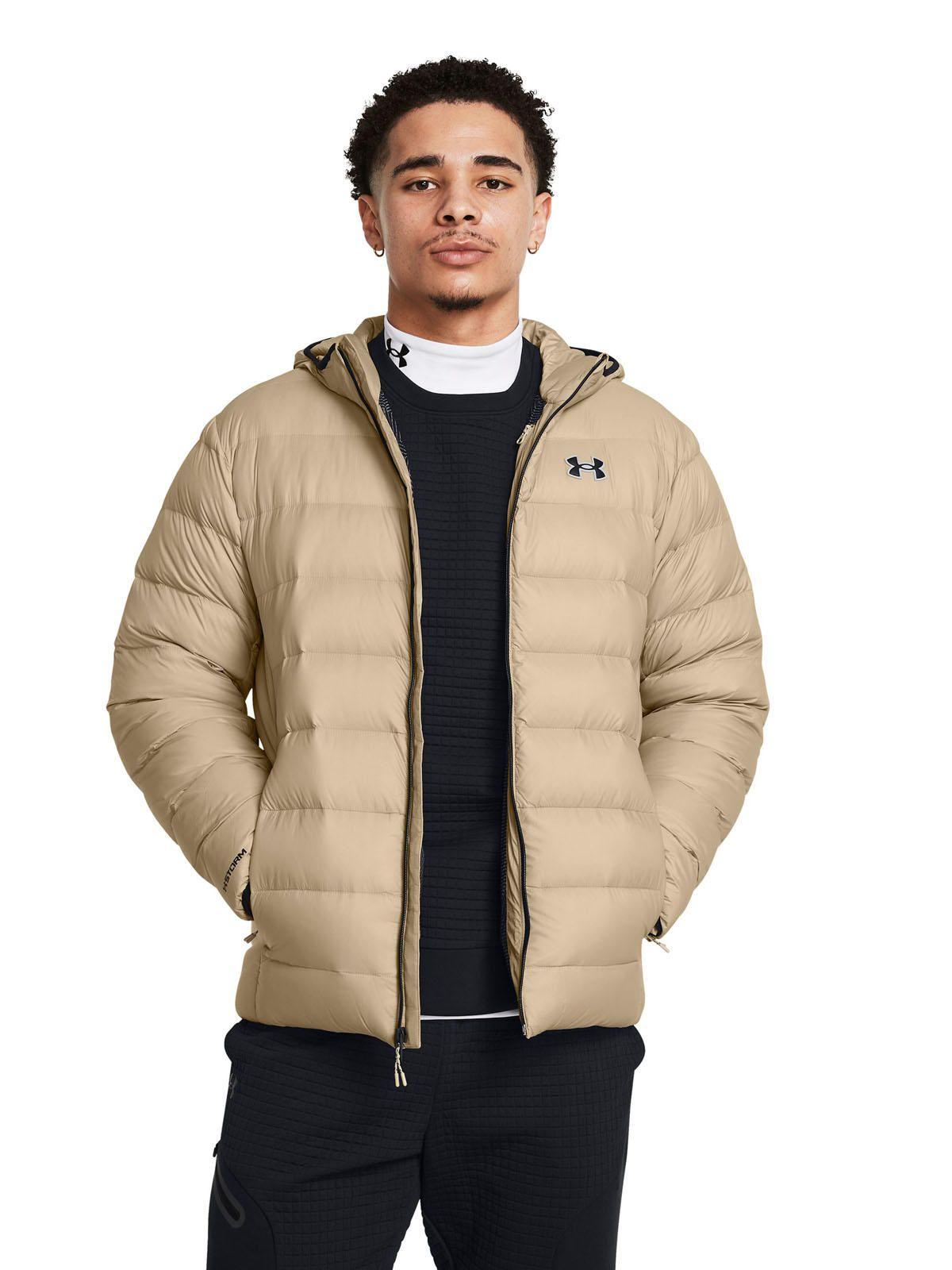 Chaqueta UA legend down para hombre CAFÉ-3