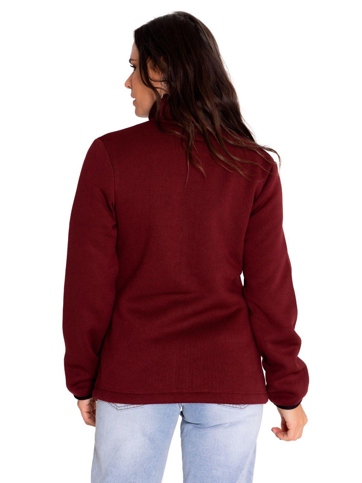 Polar Casual Mujer W Foundation Sweater Fleece Rojo-3