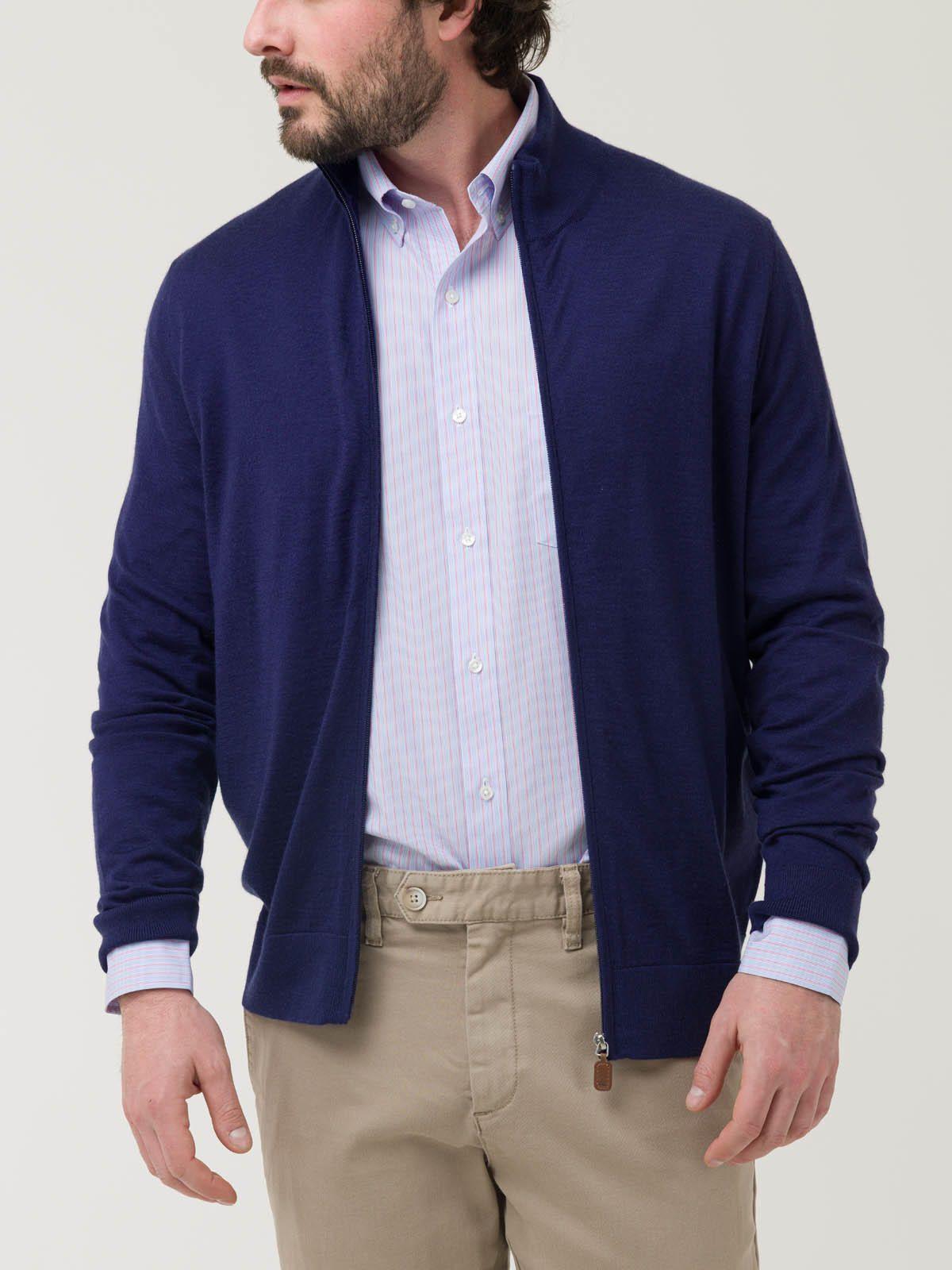 Sweater Cashmere Hombre Amalfi Azul-4