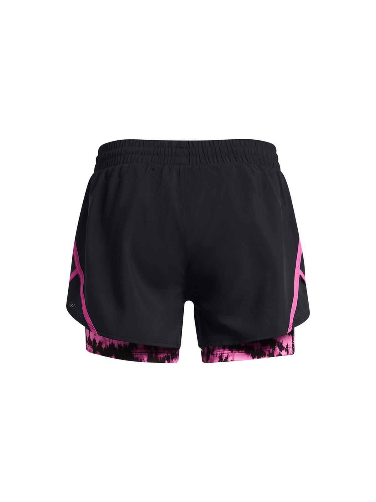 Shorts UA Fly-By 2 En 1 para Niña Negro-1