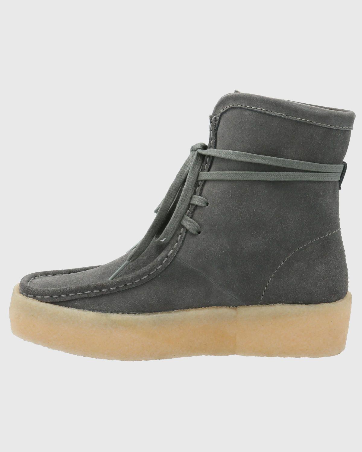 Bota Cuero Mujer Recife Gris-5