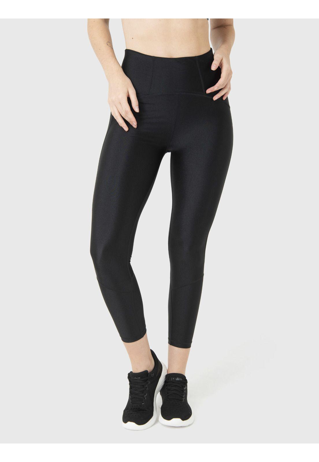 Calza Deportiva Mujer Shimmer Ankle Legg Negro-3