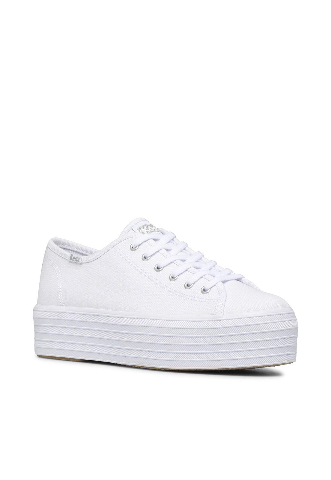 Zapatilla Mujer Triple Up Canvas Blanco -1
