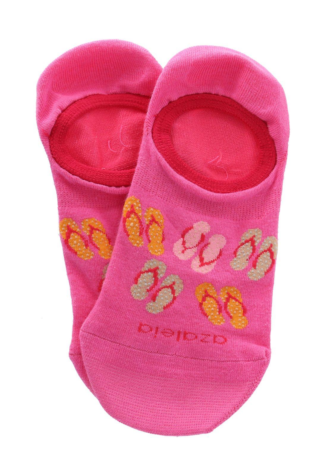 Calcetin Rosado Flipflop Mujer-2