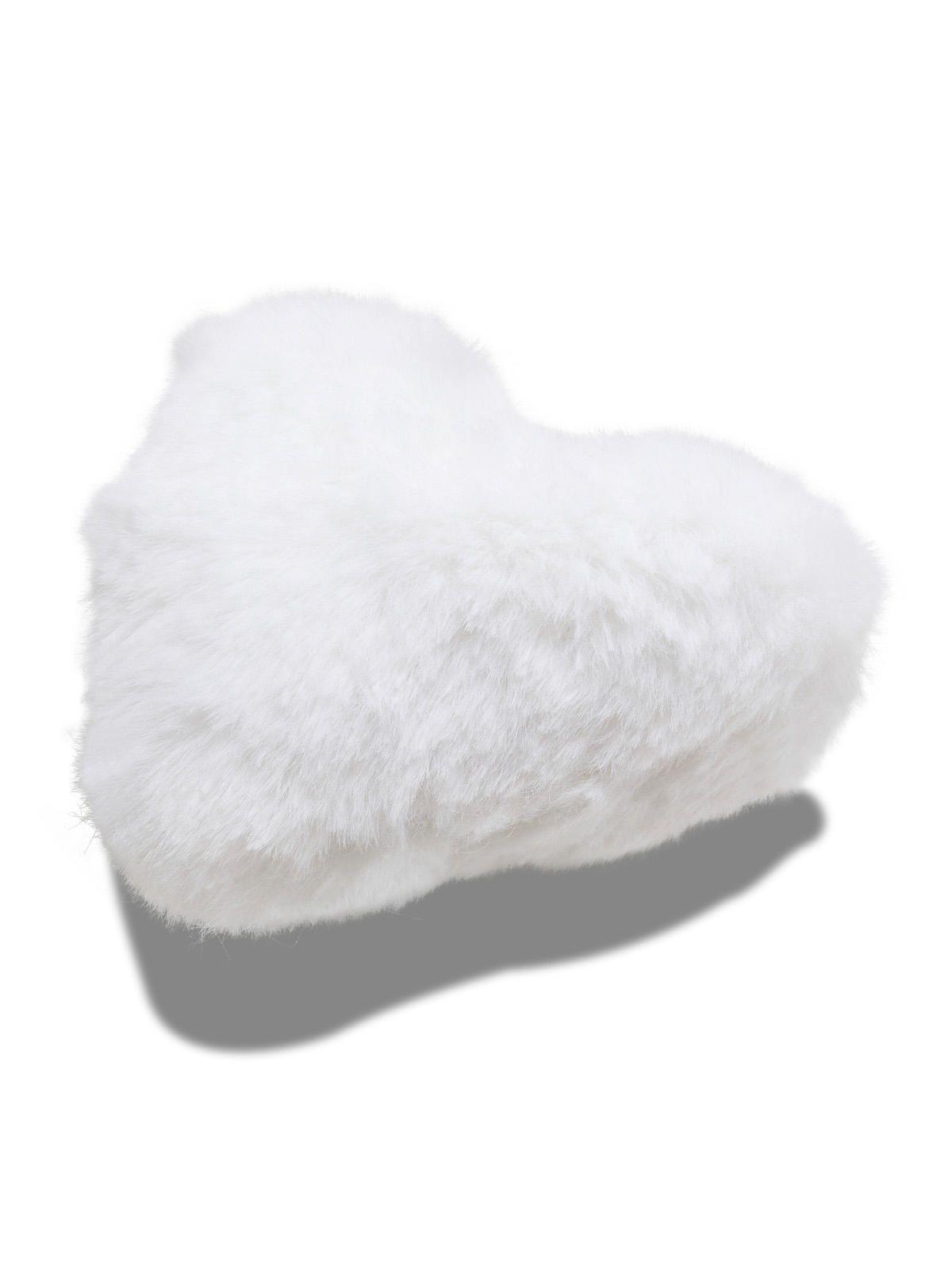 Jibbitz Crocs Corazón Fluffy Blanco-2