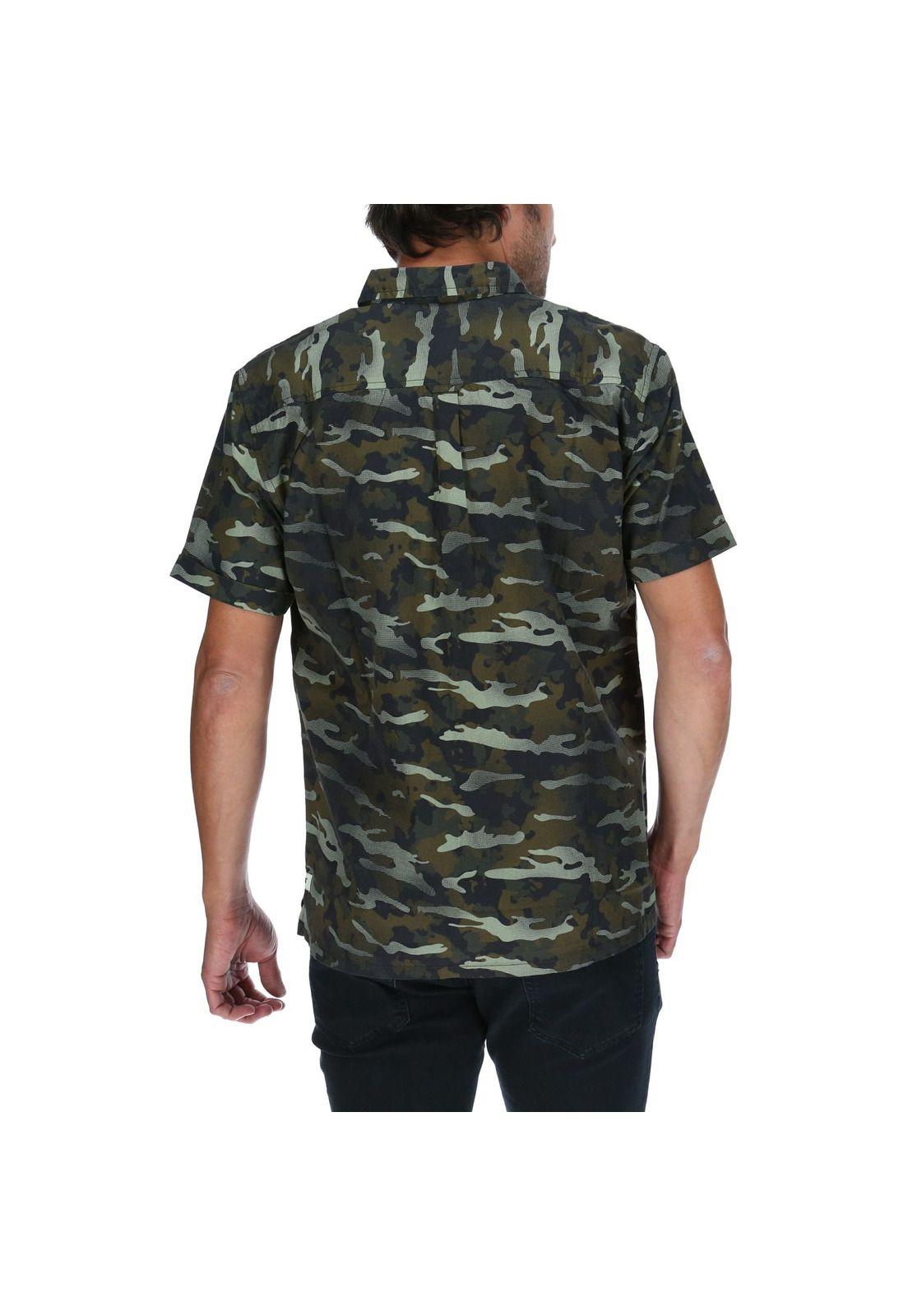 Camisa Mc Hombre Ao Camo Ss Shirt Verde-2