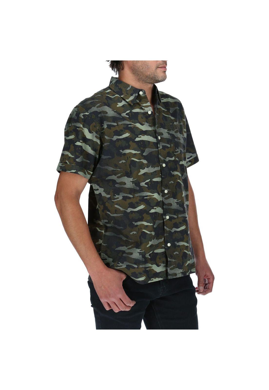 Camisa Mc Hombre Ao Camo Ss Shirt Verde-3