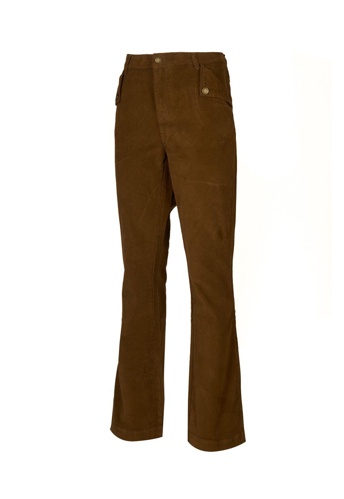 Pantalón Algodón Orgánico Mujer Alicia Café-0