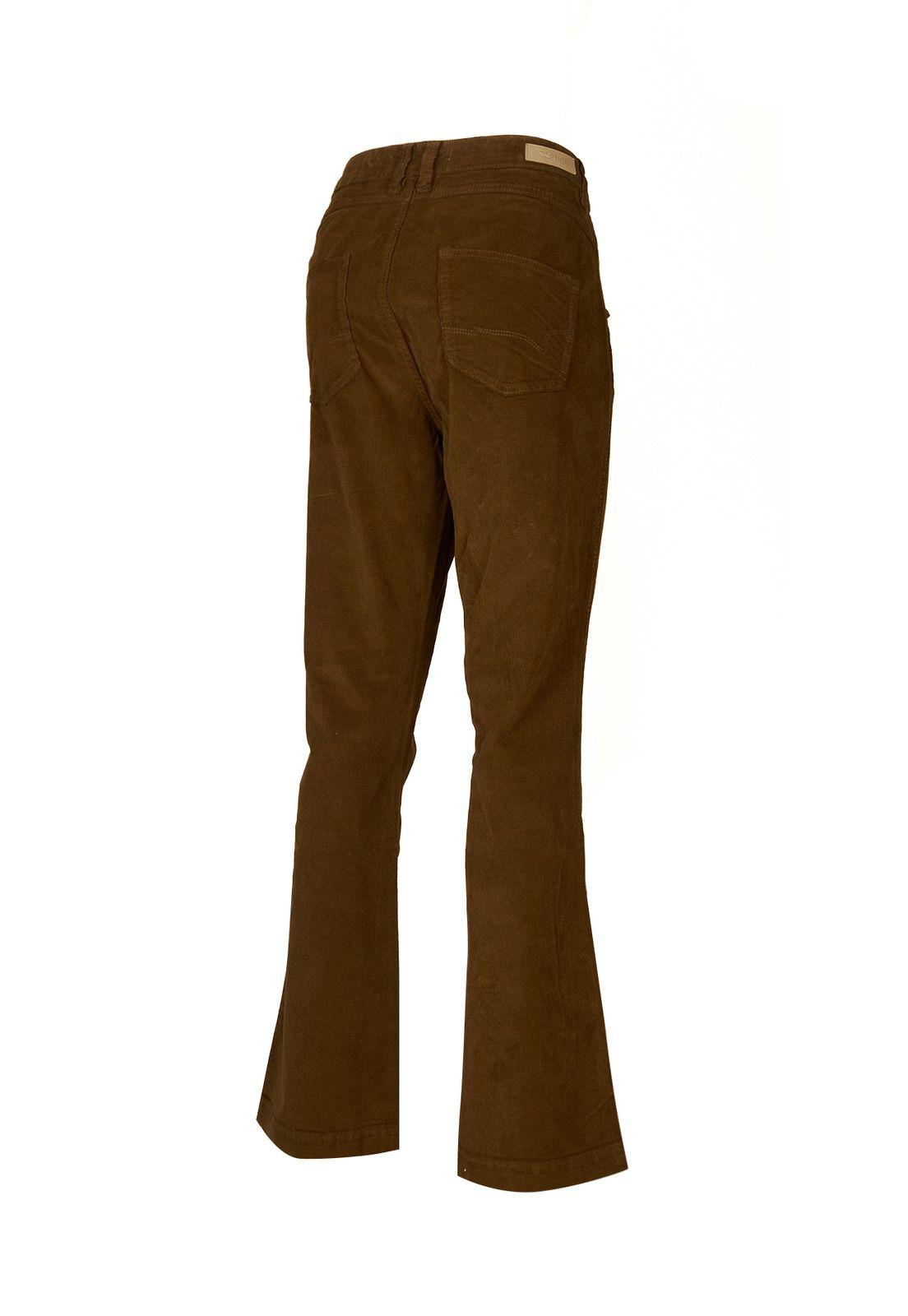 Pantalón Algodón Orgánico Mujer Alicia Café-1