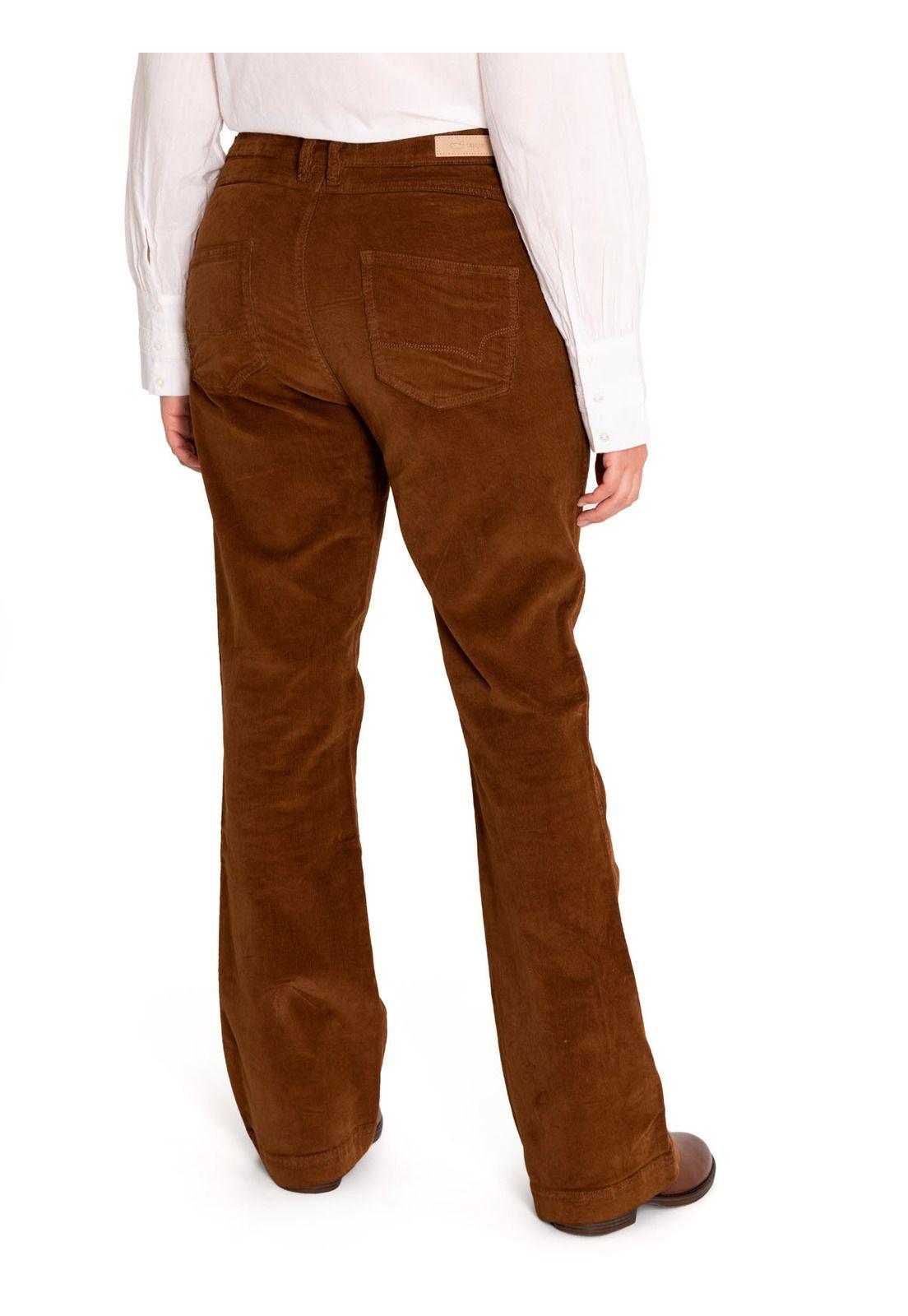 Pantalón Algodón Orgánico Mujer Alicia Café-6