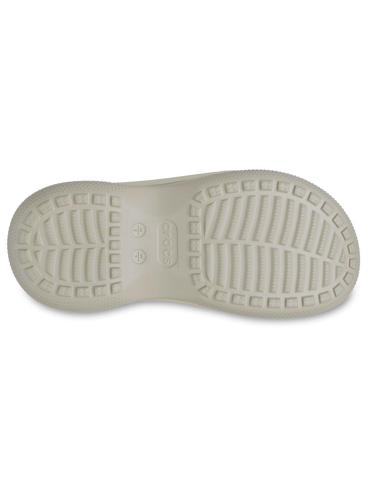 Zueco Crocs Mujer Platforma Stacked Clog Blanco-5