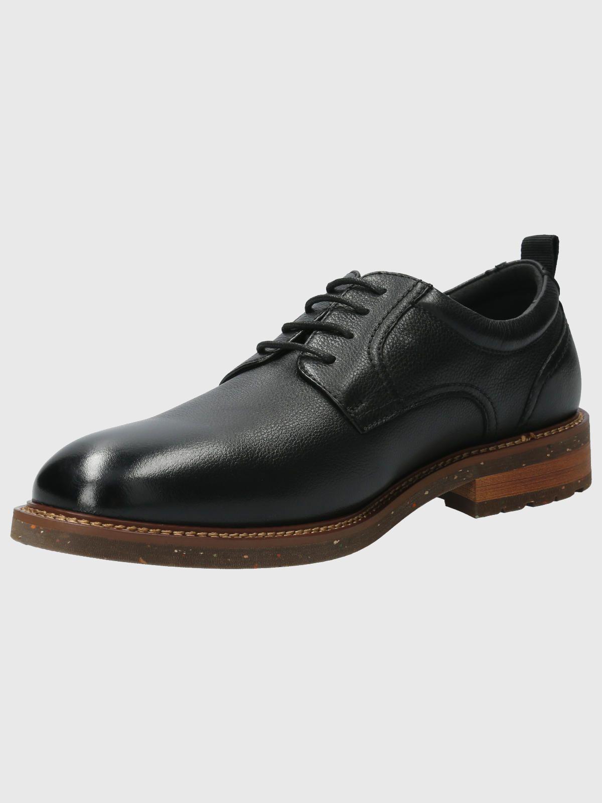 Zapato Cuero Hombre Hinton Negro-4