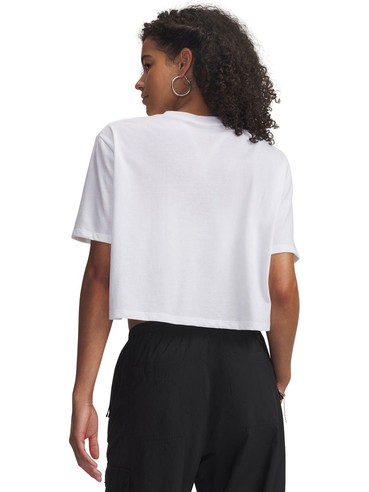 Polera M/C Mujer W Wordmark Crop Ss Polera Blanco-1