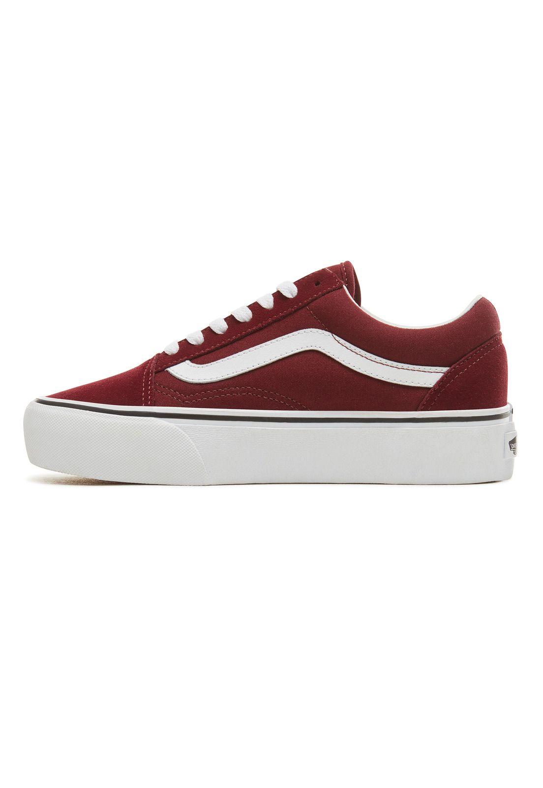 Zapatilla Urbana Mujer Ua Old Skool Platform Burdeo-2