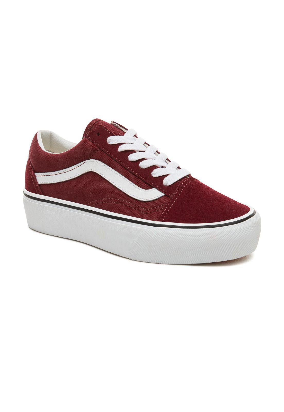 Zapatilla Urbana Mujer Ua Old Skool Platform Burdeo-3