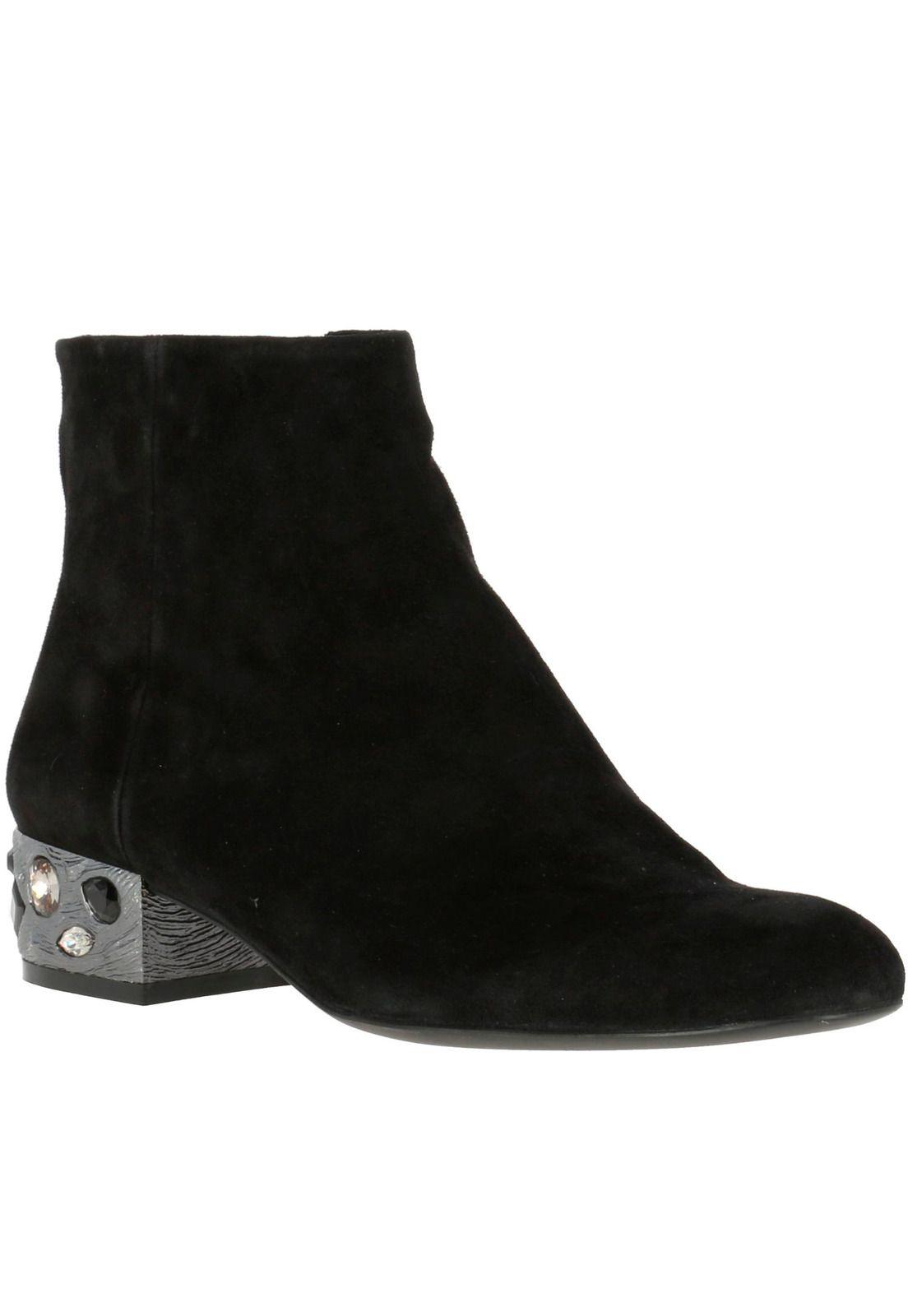 Botin Mujer Cuero Ferla Negro-0