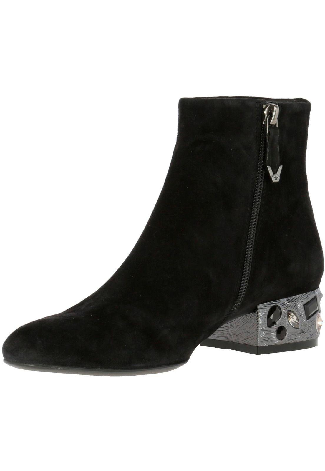 Botin Mujer Cuero Ferla Negro-1
