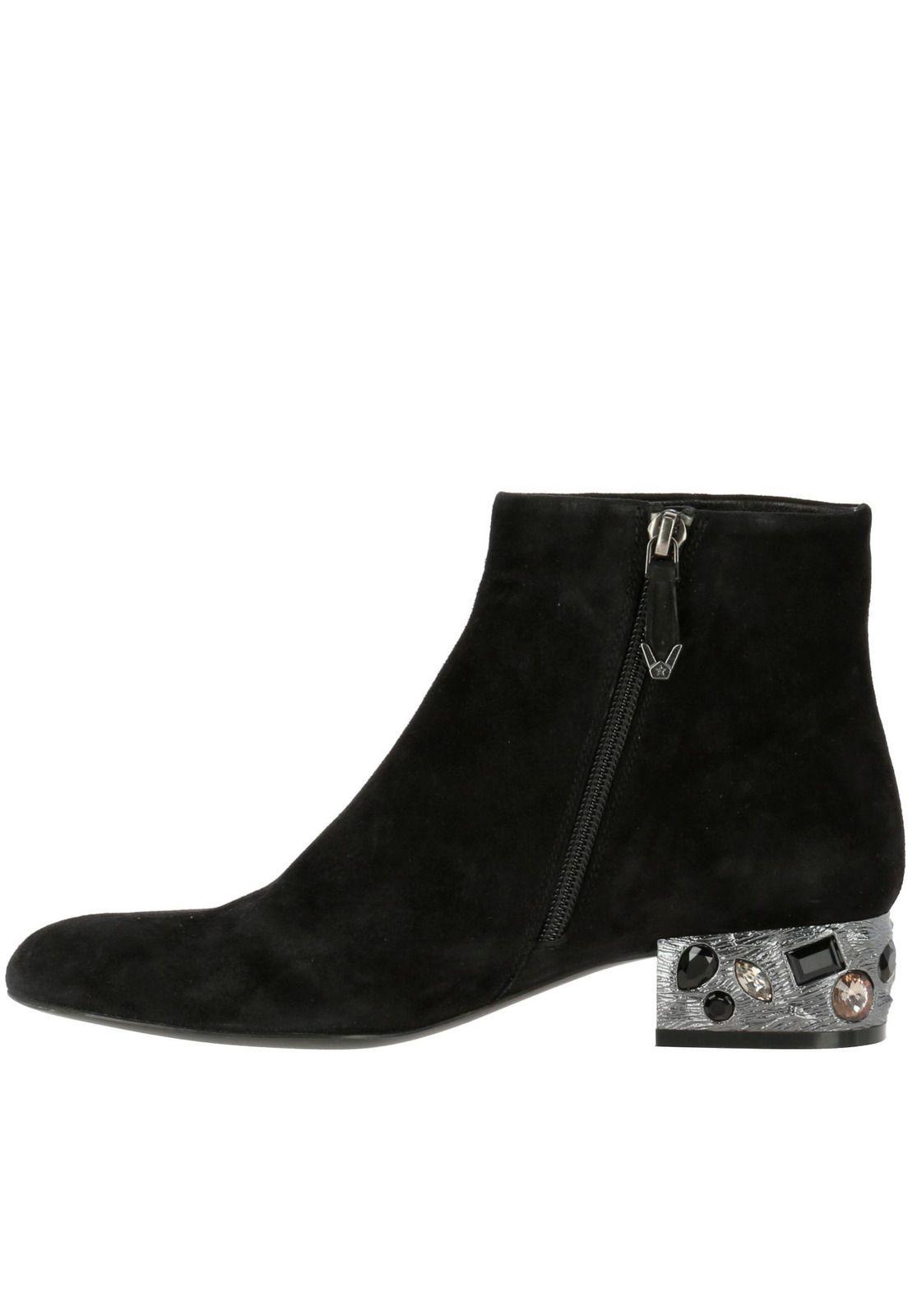 Botin Mujer Cuero Ferla Negro-3
