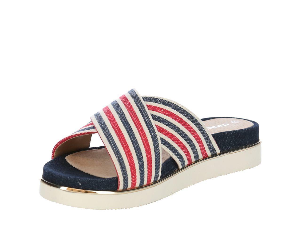 Sandalia Mujer Ancla Multi Rayas-3