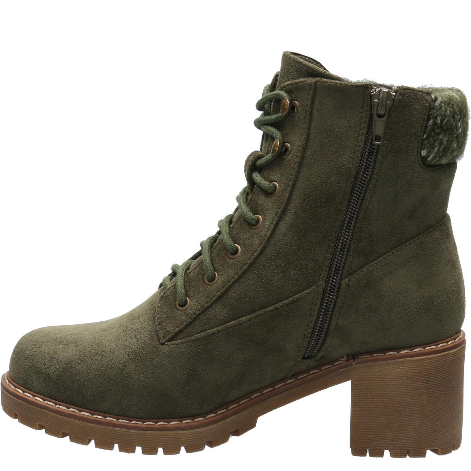 Botín Mujer Maze 2 Oliva-4