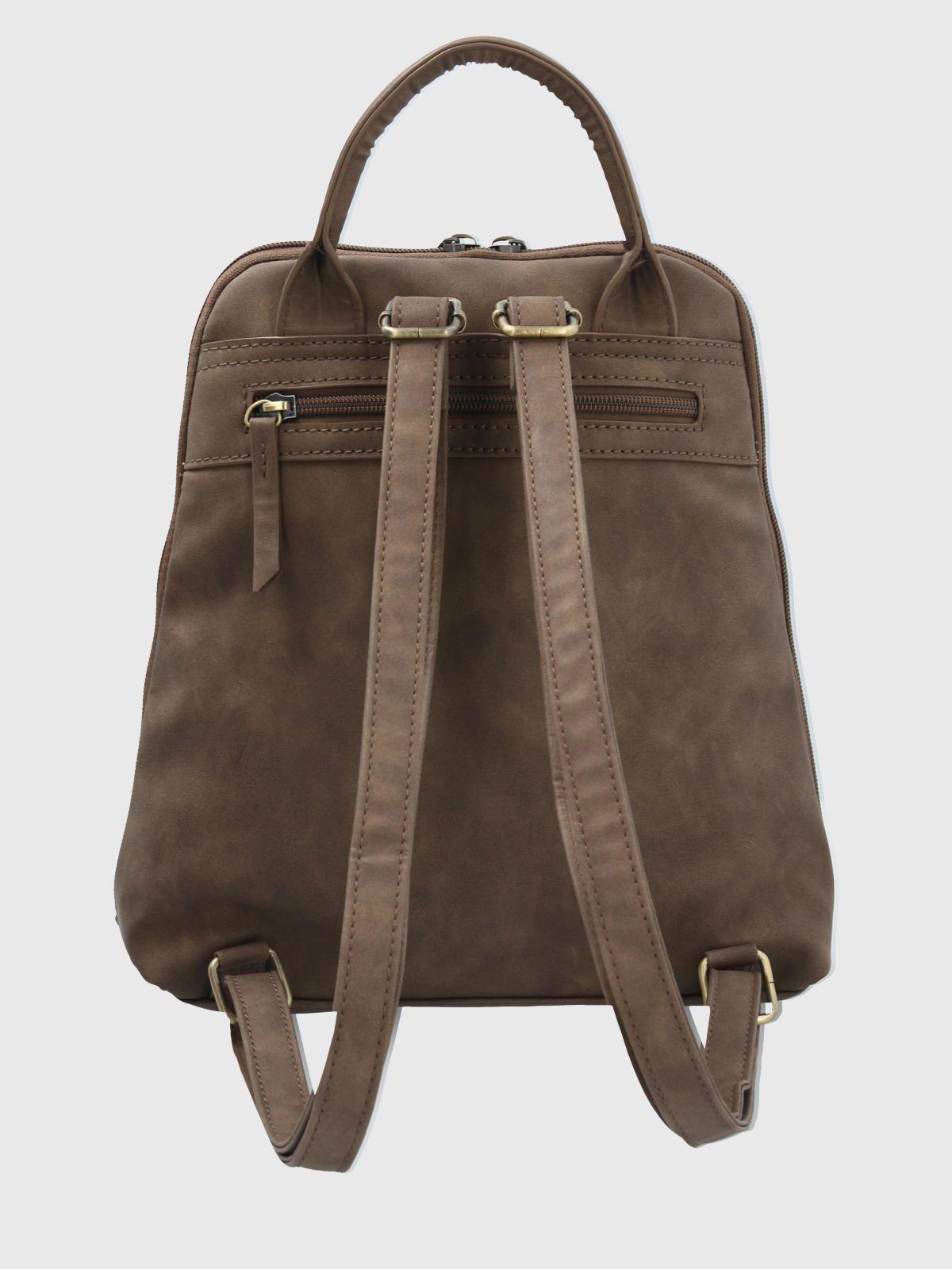 Cartera Ecocuero Café Dawson Back Mujer-2