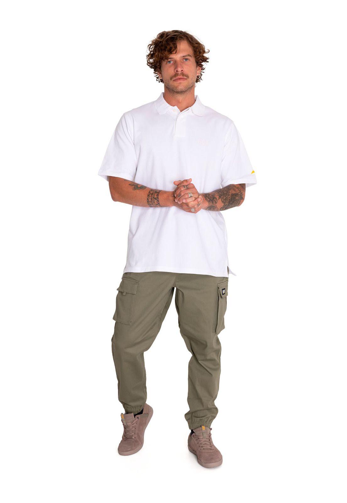 Polera Polo Hombre Logo Pique Polo Blanco-6