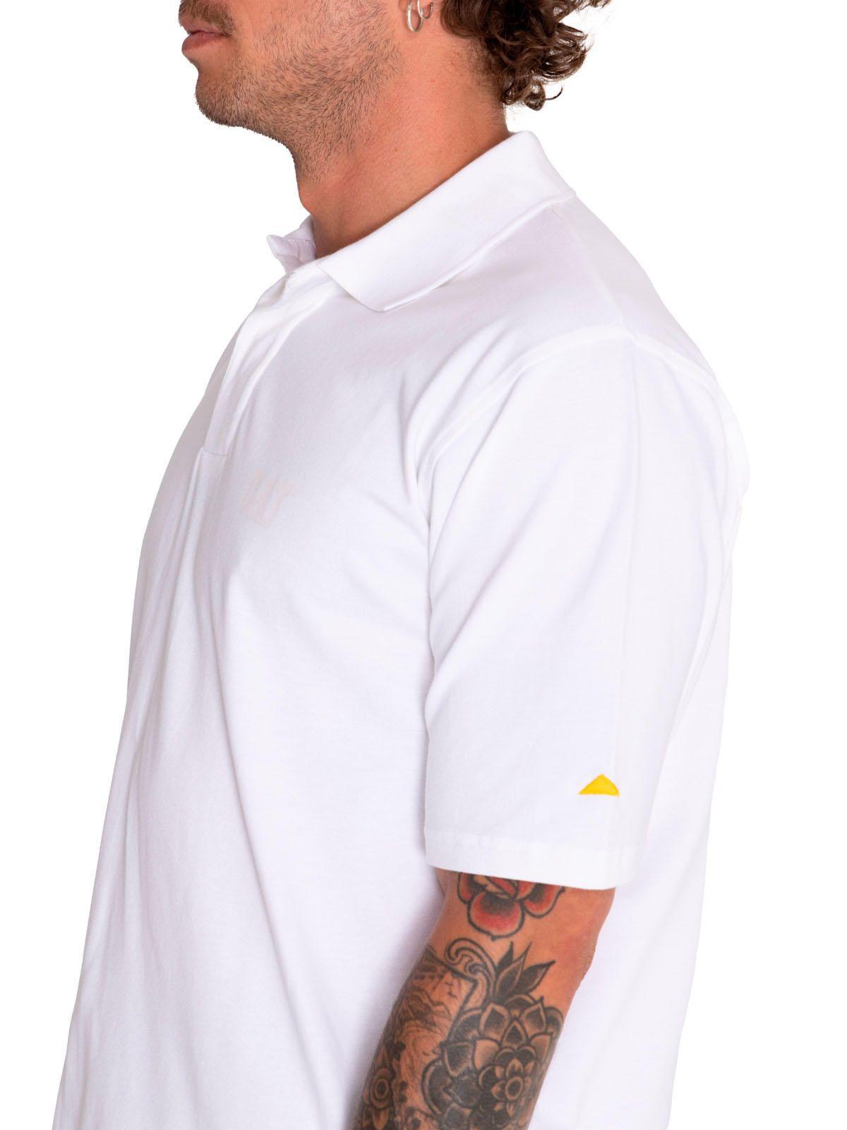 Polera Polo Hombre Logo Pique Polo Blanco-5