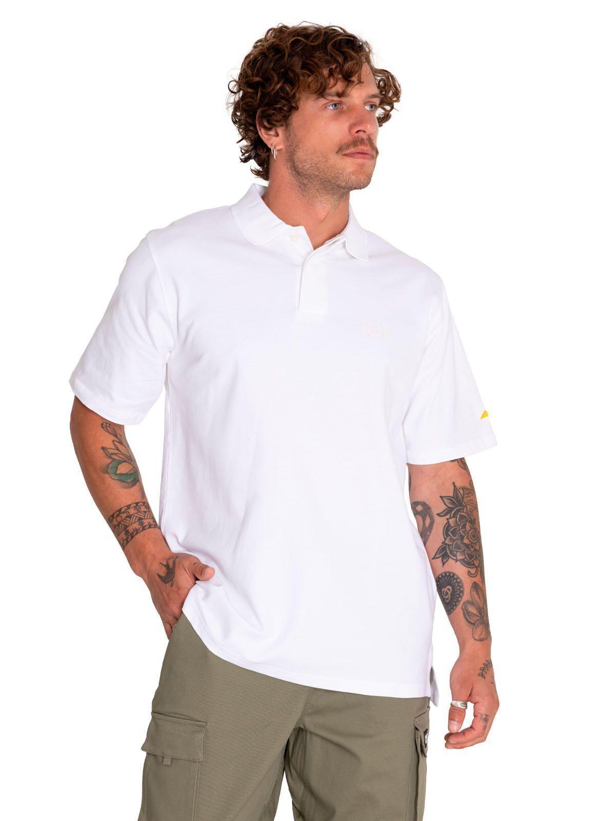 Polera Polo Hombre Logo Pique Polo Blanco-0