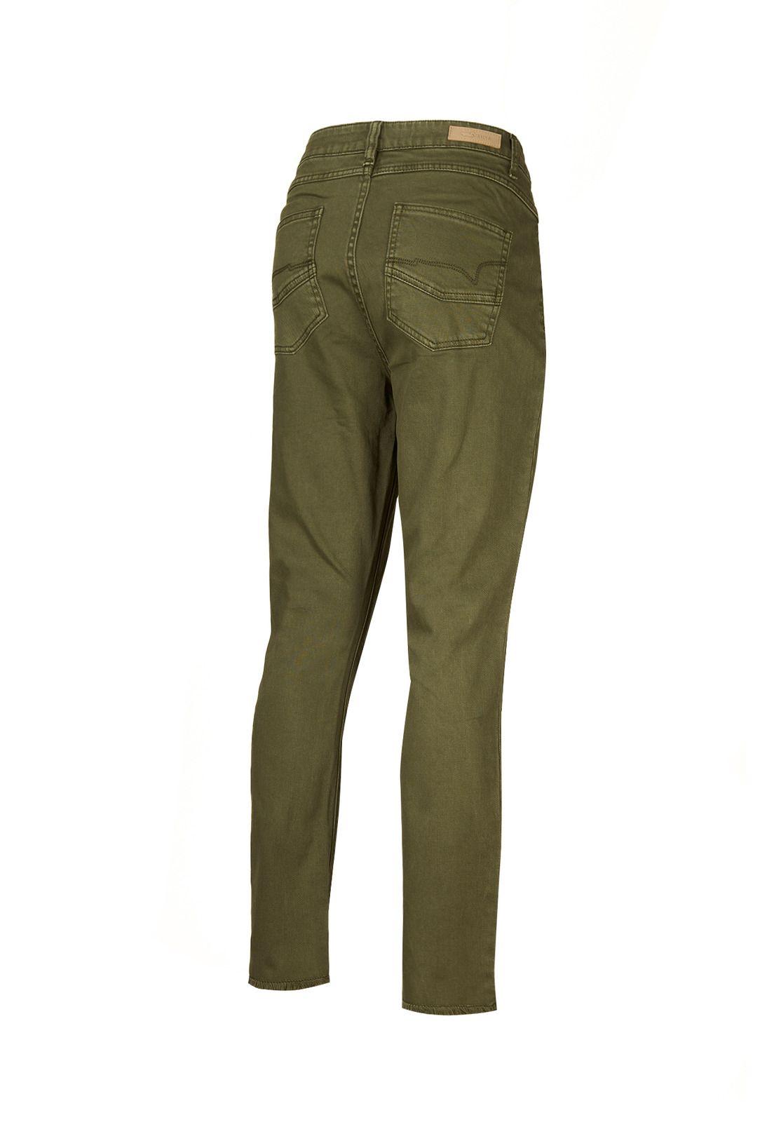 Pantalón Algodón Orgánico Mujer Leman Verde-1