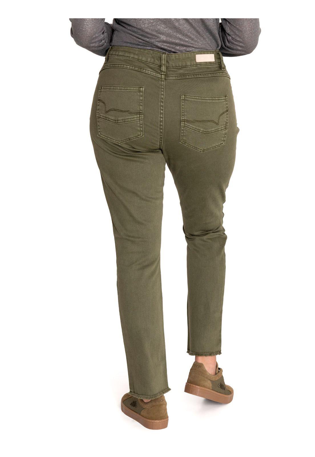 Pantalón Algodón Orgánico Mujer Leman Verde-6