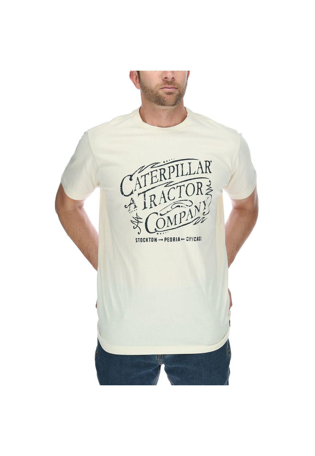 Polera Mc Hombre Script Classic Tee Crema-0