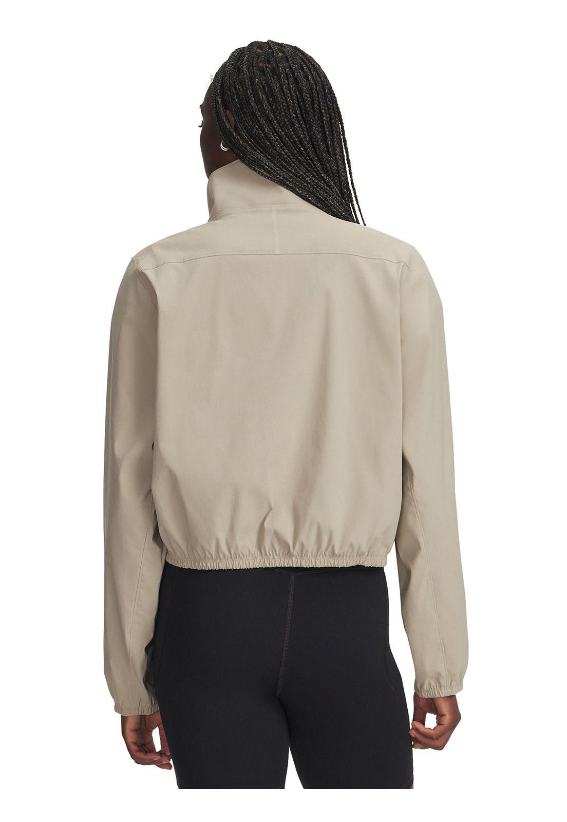 Polerón Lifestyle para mujer Unstoppable Woven café -1
