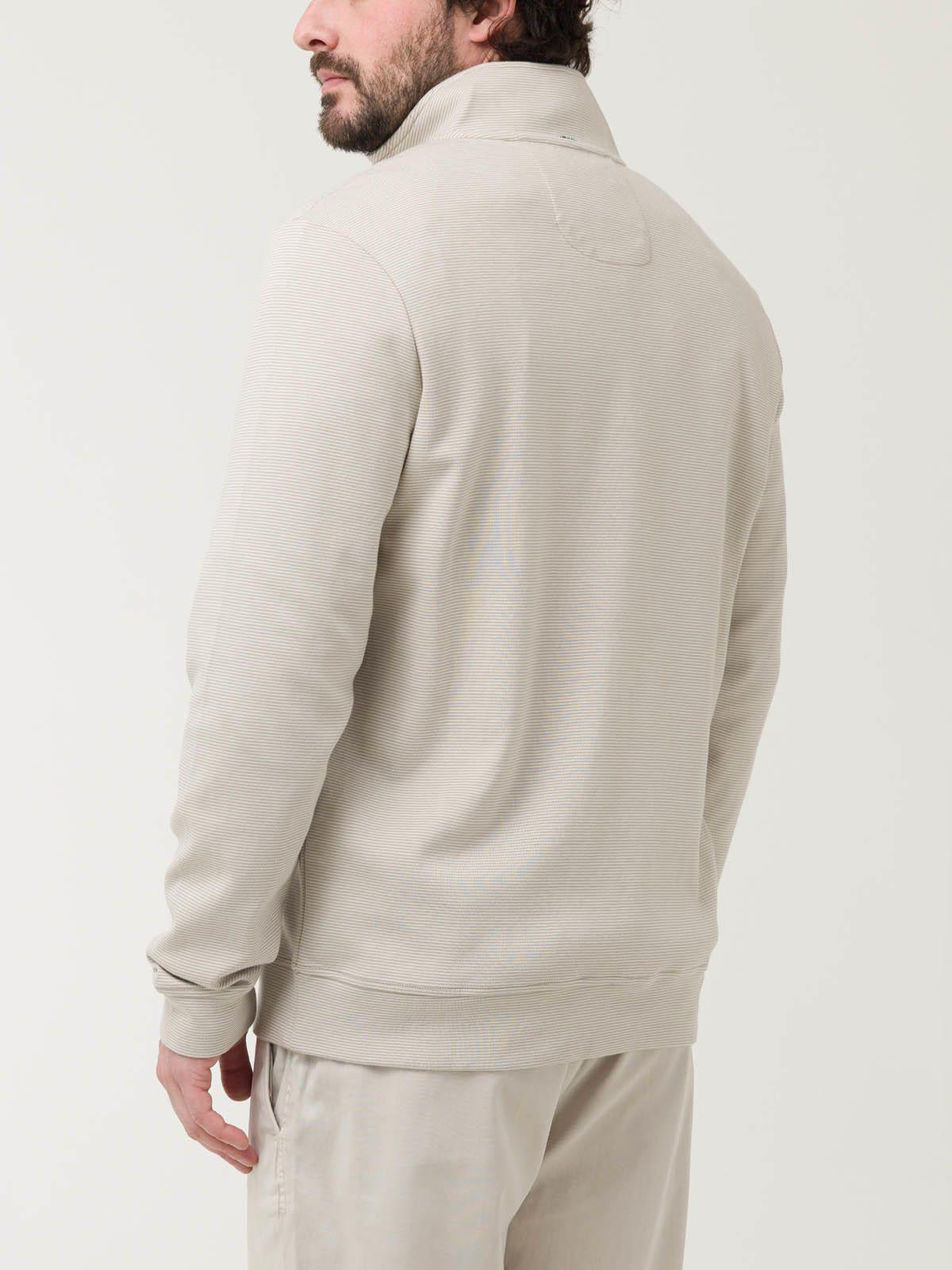 Polerón Algodón Pima Hombre Rimistripe Beige-5