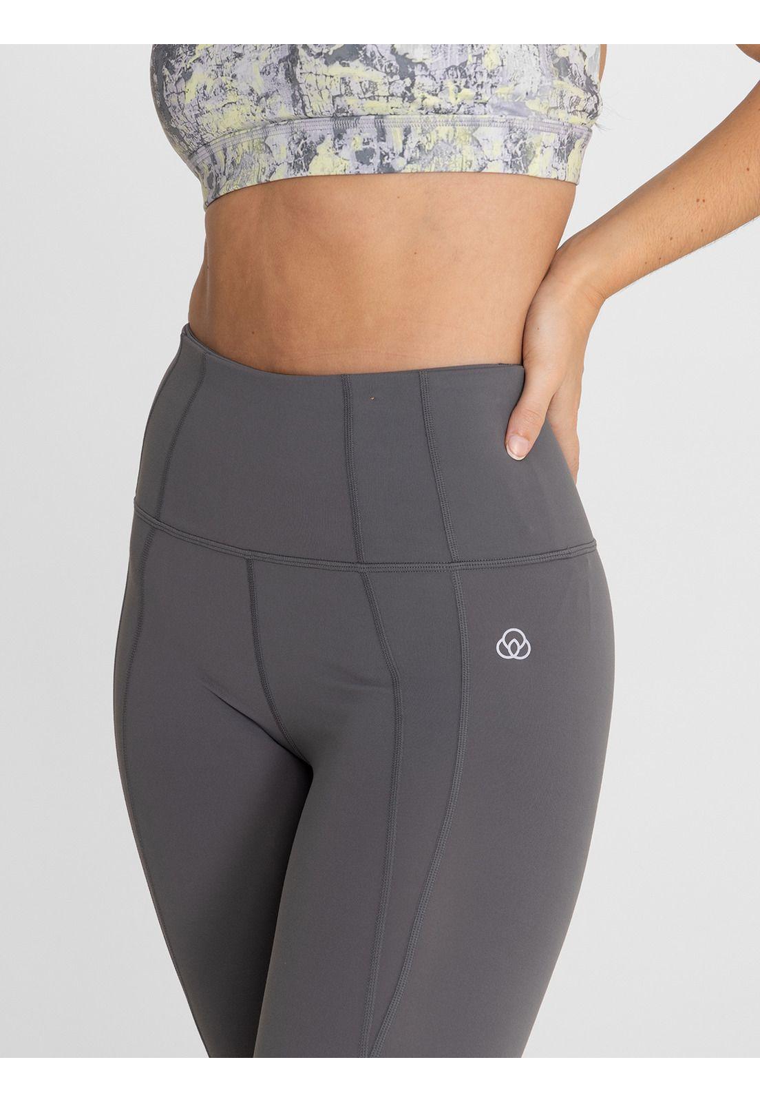 Calza 7/8 Mujer Ankle Alba Gris-4