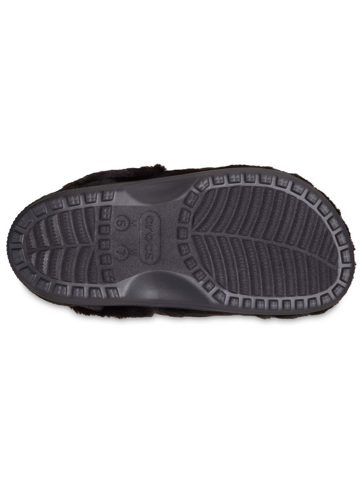 Zueco Crocs Mujer Unfurgettable Peludo Negro-5