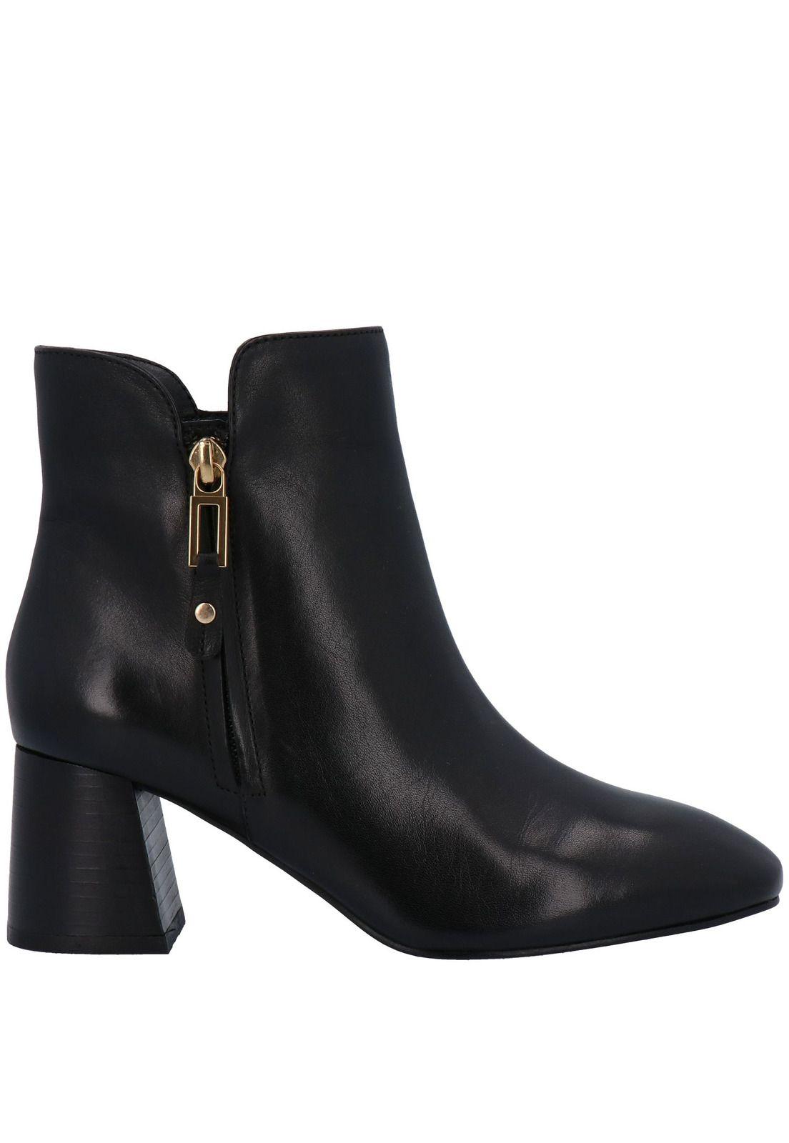 Botin Mujer Cuero Devoted Negro-1