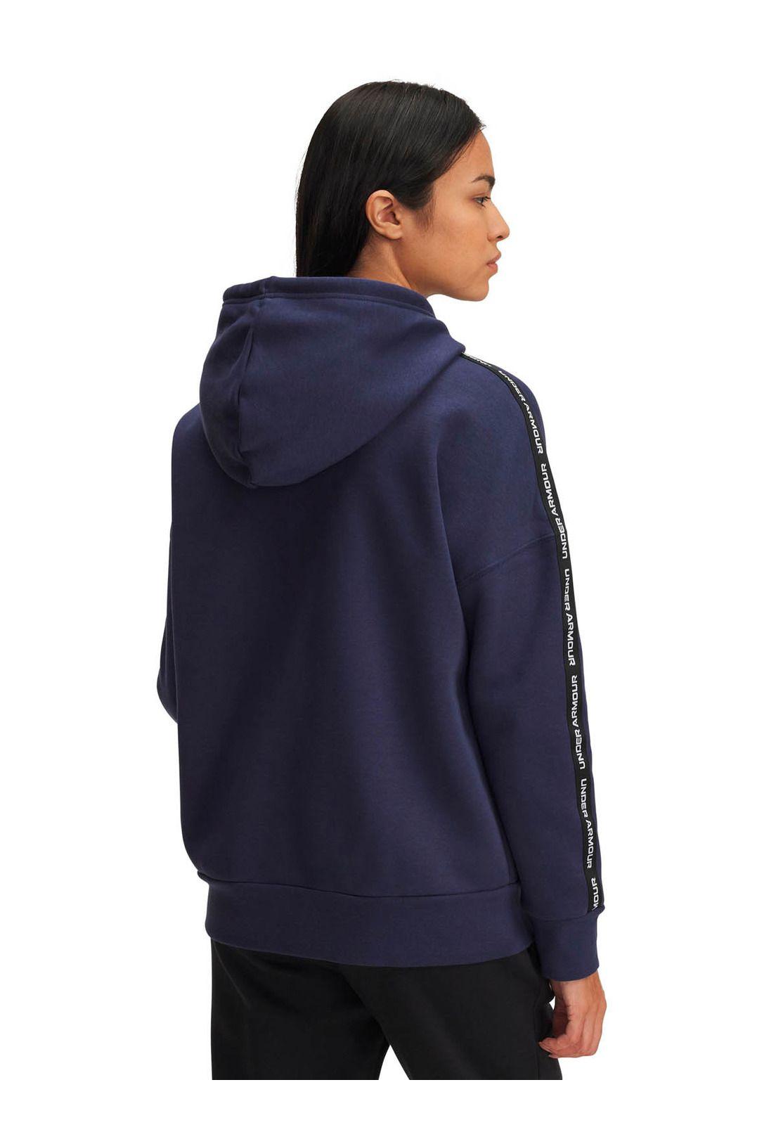 Poleron Lifestyle Mujer ICON FLEECE TAPD HDY Azul -1