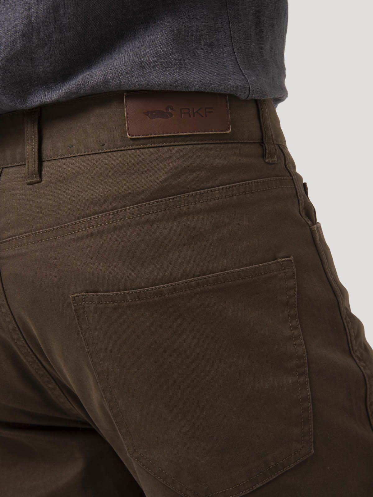 Pantalón Algodón Hombre Five Café-7