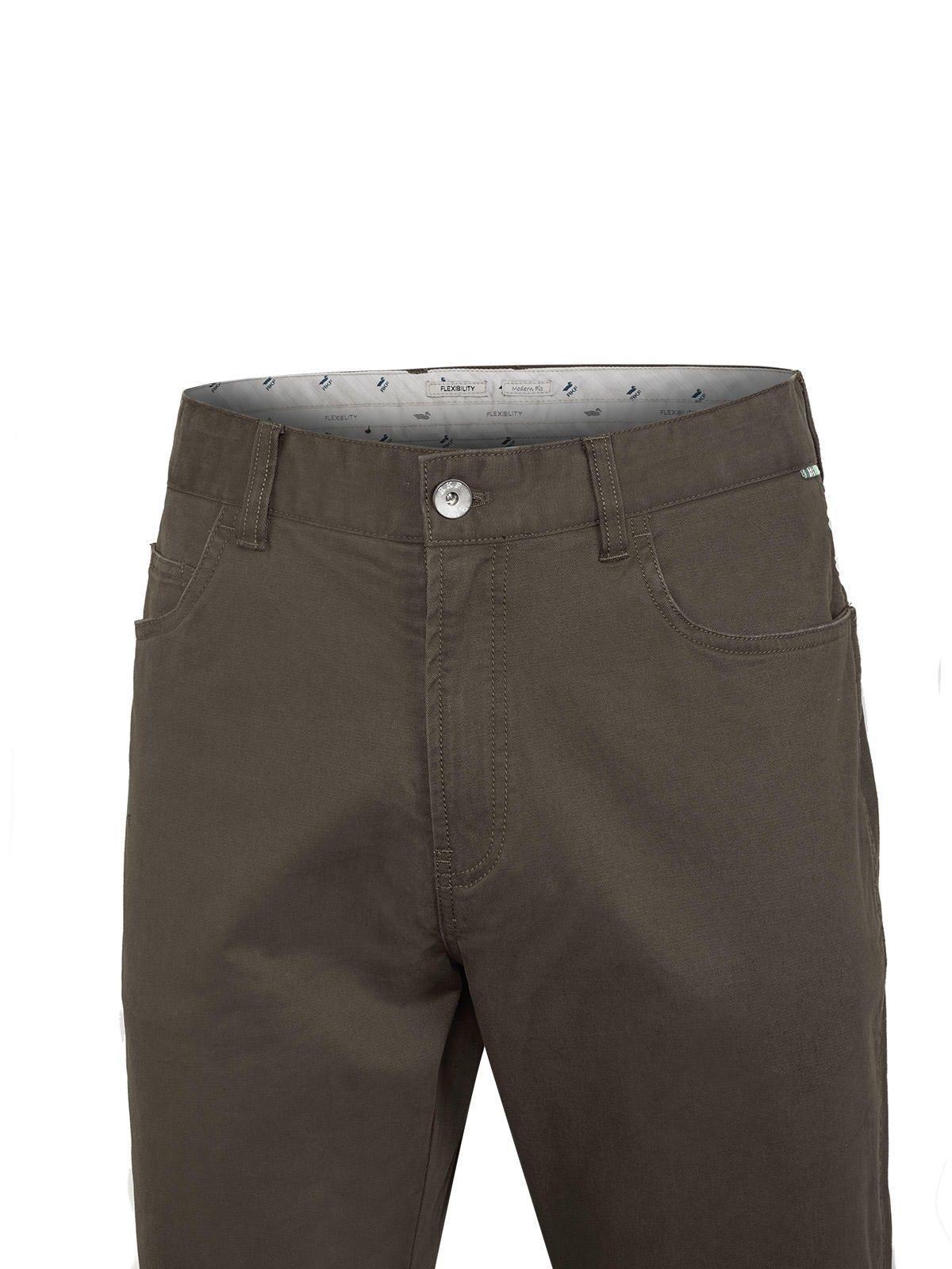Pantalón Algodón Hombre Five Café-3