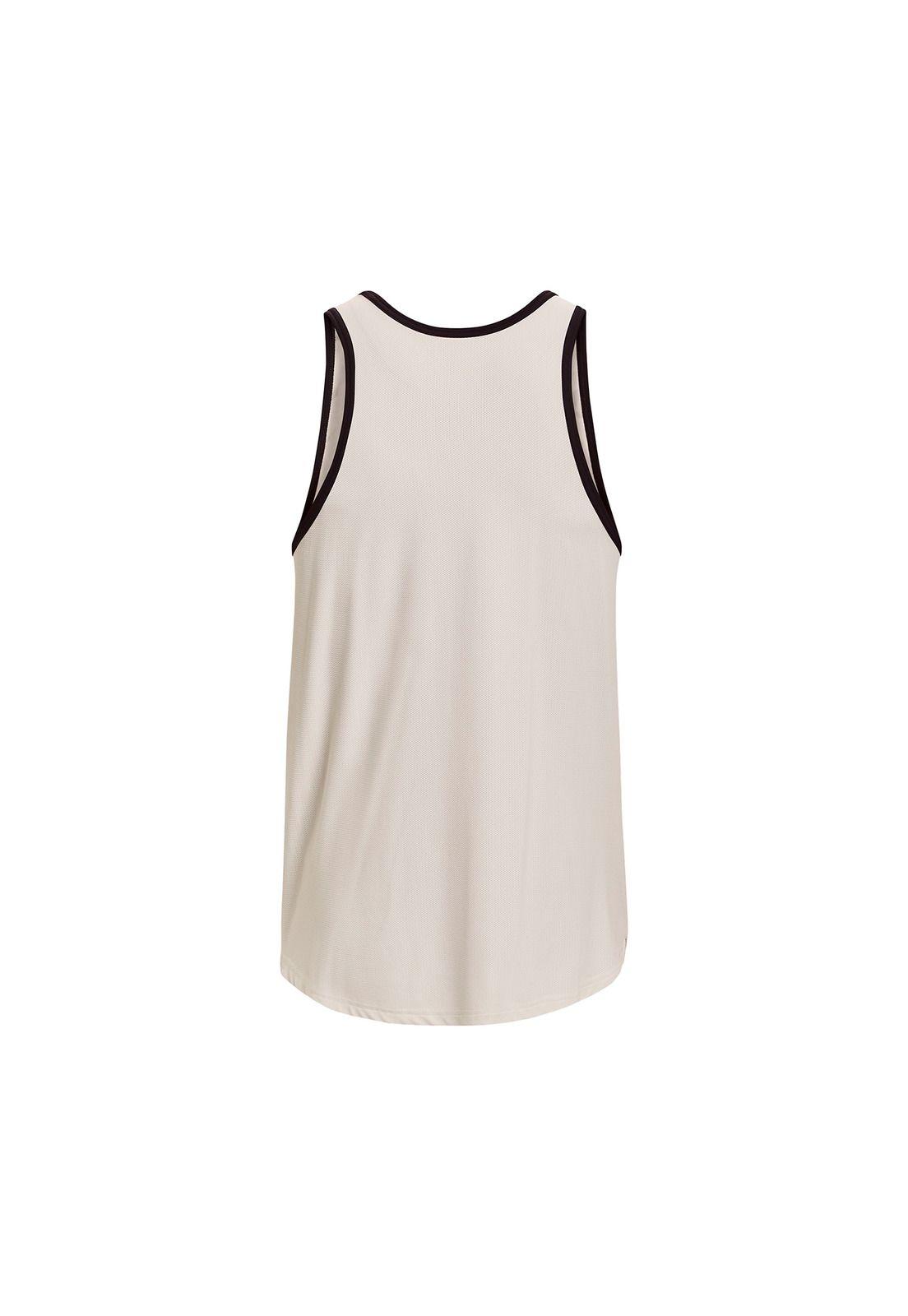 Polera S/M Train Project Rock Muscle Blanco Hombre-1