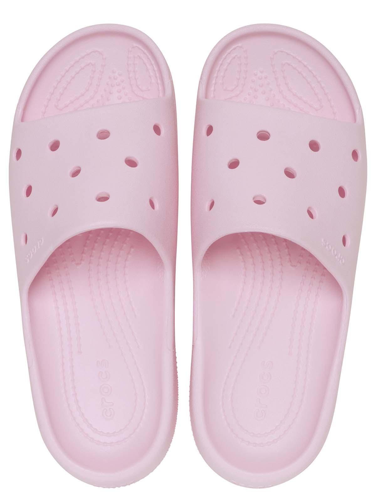 Sandalia Crocs Mujer Classic Slide V2 Rosado-4