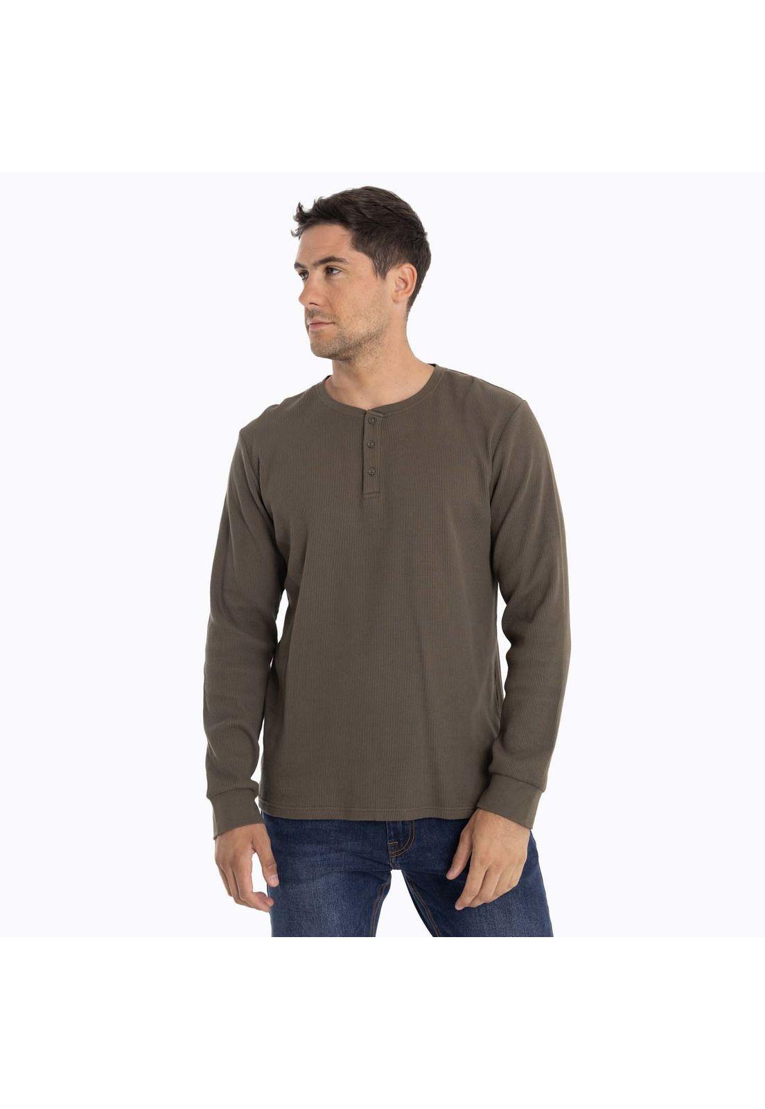 Polera Hombre Old Bear Café oscuro Merrell-4