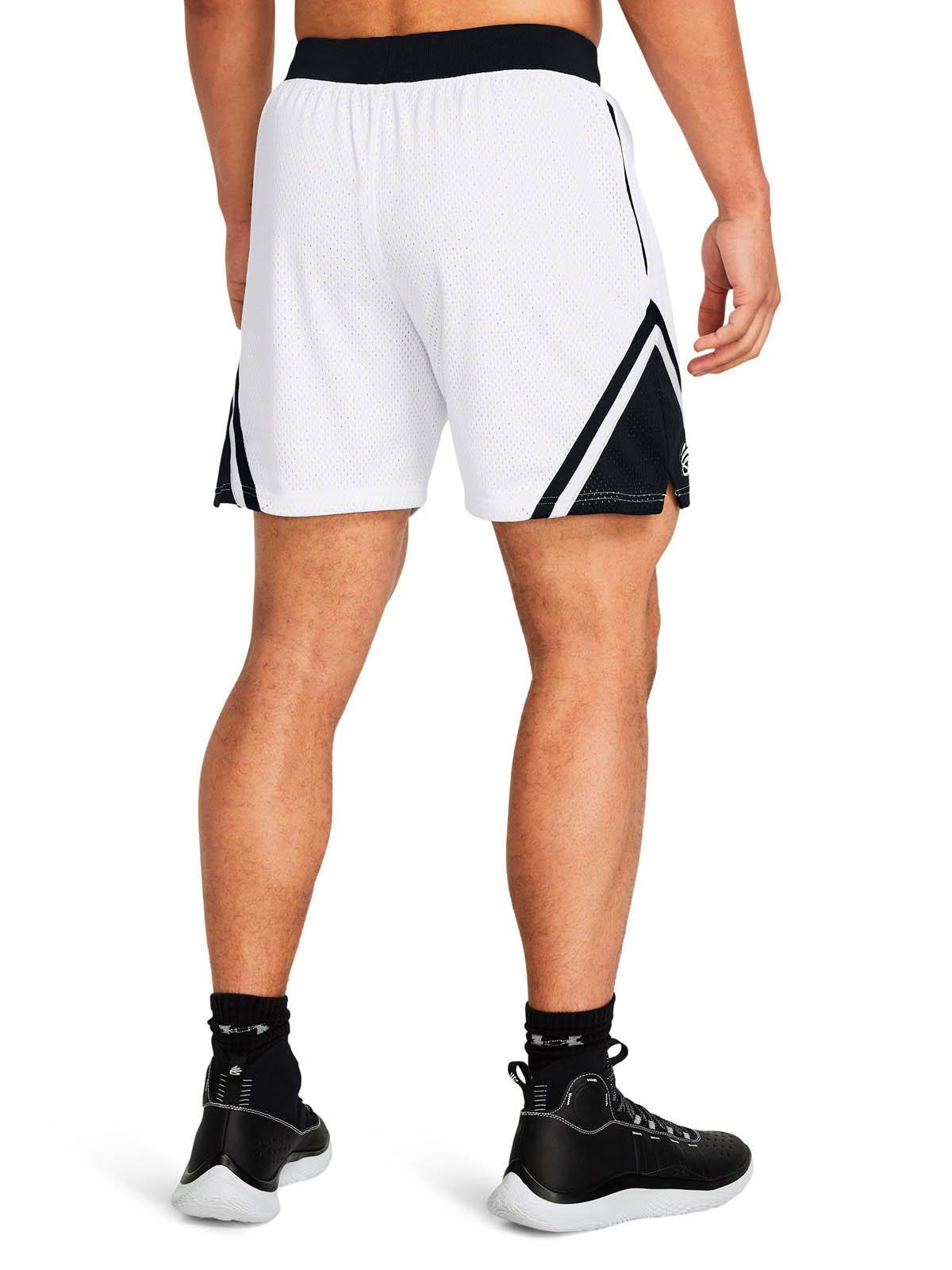 Short Basketball  Hombre Curry mesh short 4 Blanco -4