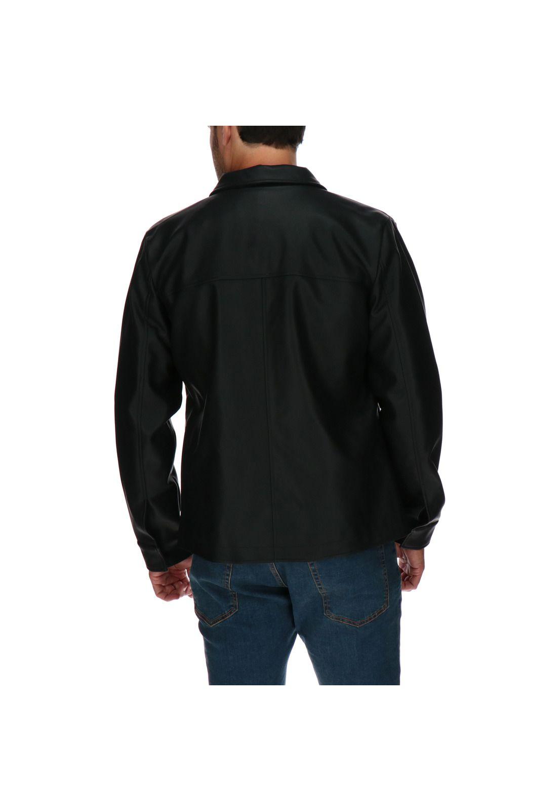 Chaqueta Thompson Faux Negro-2