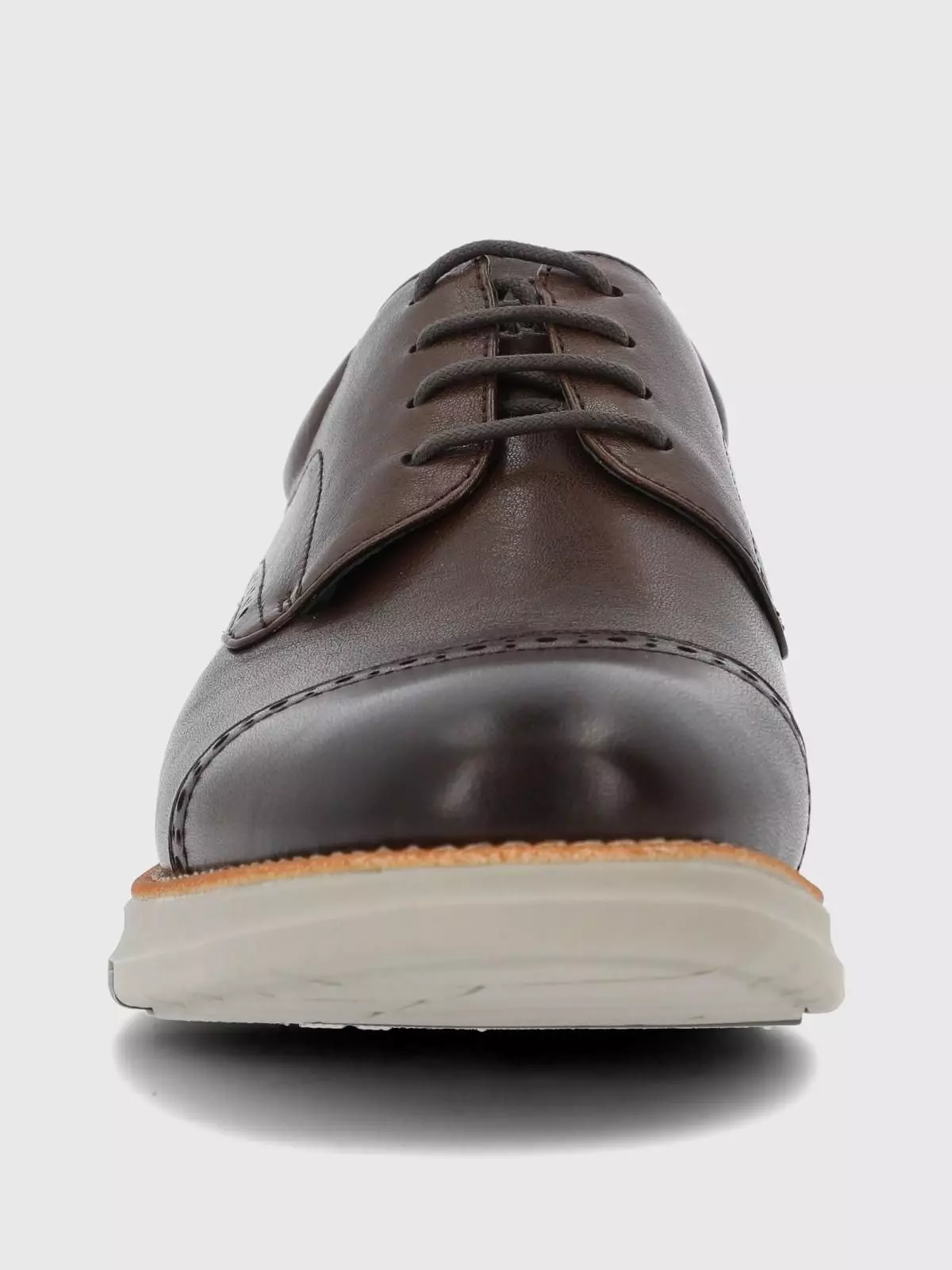 Zapato Cuero Hombre Sequio Café-3