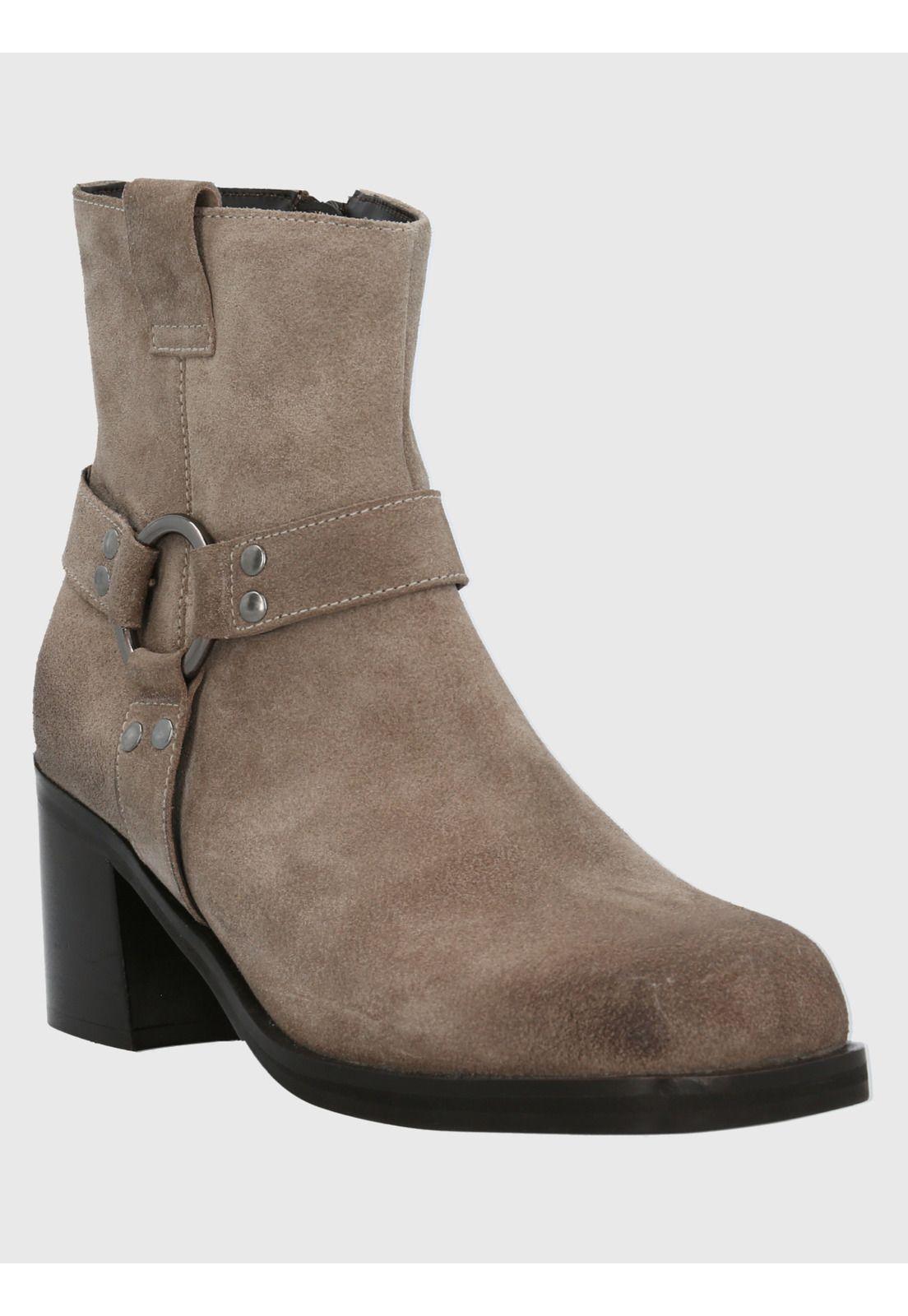 Botín Cuero Mujer Maylo Beige-0